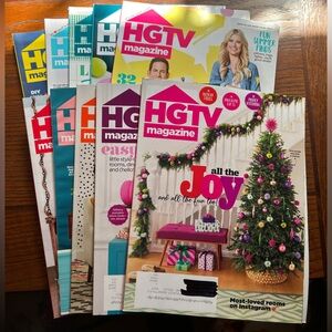 HGTV magazines. Complete 2019. 10 issues. EUC.